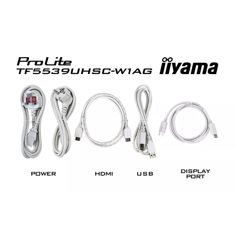 Monitor iiyama ProLite TF3239MSC-W1AG 31,5 tolli (80 cm) Full HD 1920x1080 LED puuteekraan AMVA3 Valge
