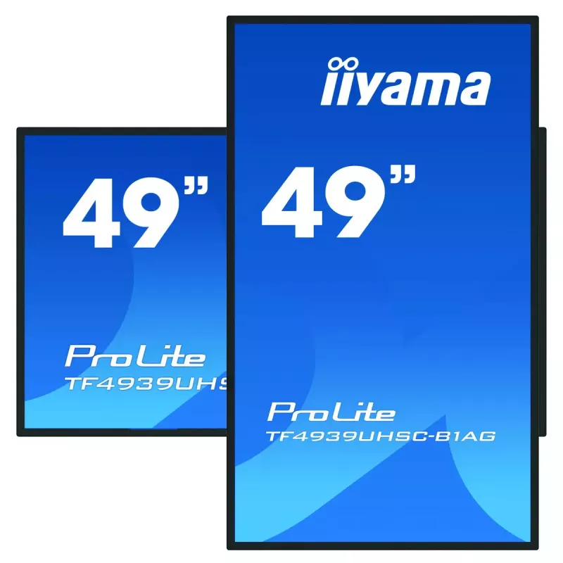 iiyama ProLite TF4939UHSC-B1AG arvutimonitor 124,5 cm (49 tolli) 3840 x 2160 pikslit 4K Ultra HD LED puutetundlik ekraan mitme kasutaja must