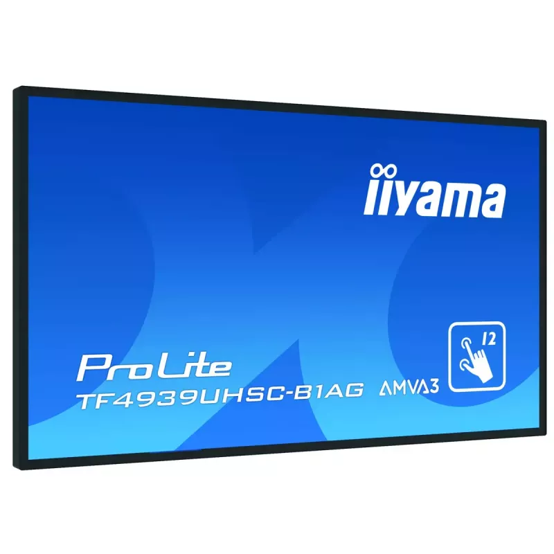 iiyama ProLite TF4939UHSC-B1AG arvutimonitor 124,5 cm (49 tolli) 3840 x 2160 pikslit 4K Ultra HD LED puutetundlik ekraan mitme kasutaja must
