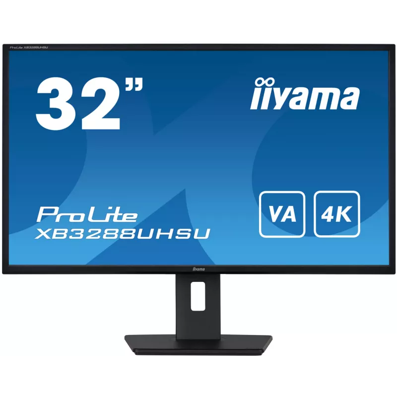 iiyama ProLite XB3288UHSU-B5 arvutikuvar 80 cm (31,5 tolli) 3840 x 2160 pikslit 4K Ultra HD LCD Must