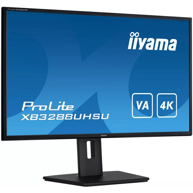 iiyama ProLite XB3288UHSU-B5 arvutikuvar 80 cm (31,5 tolli) 3840 x 2160 pikslit 4K Ultra HD LCD Must