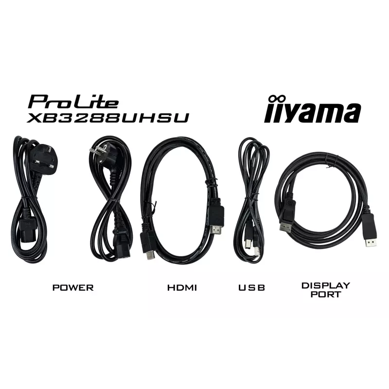 iiyama ProLite XB3288UHSU-B5 arvutikuvar 80 cm (31,5 tolli) 3840 x 2160 pikslit 4K Ultra HD LCD Must