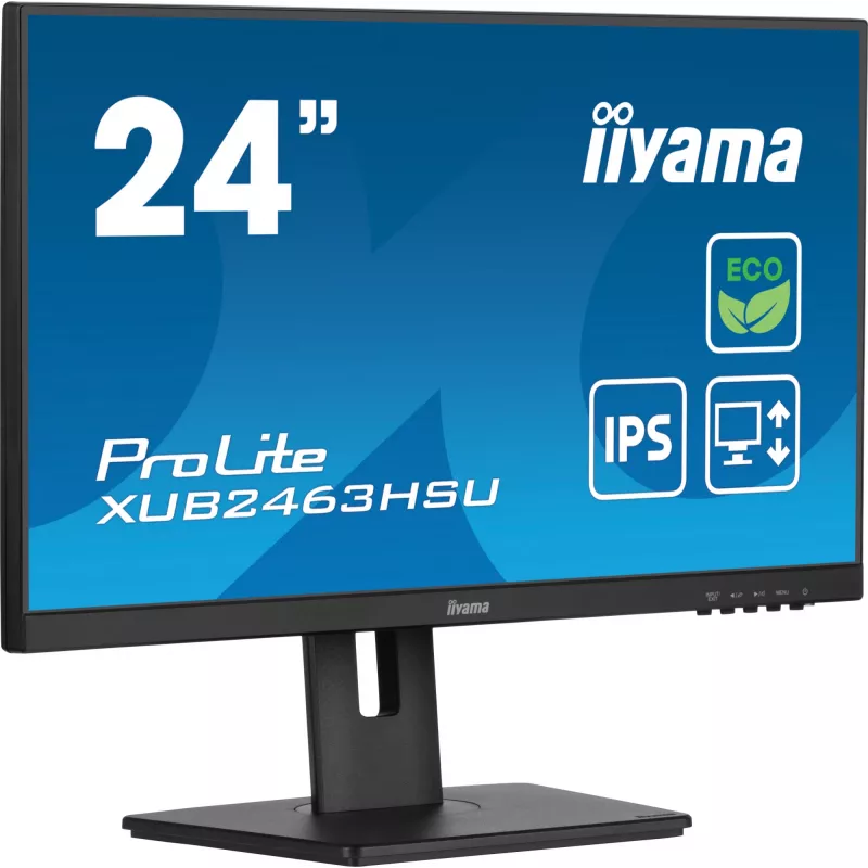 iiyama ProLite XUB2463HSU-B1 arvutikuvar 60,5 cm (23,8 tolli) 1920 x 1080 pikslit Full HD LED Must