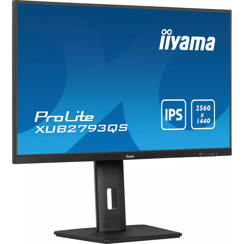 iiyama ProLite XUB2793QS-B7 arvutimonitor 68,6 cm (27 tolli) 2560 x 1440 pikslit Quad HD LED Must