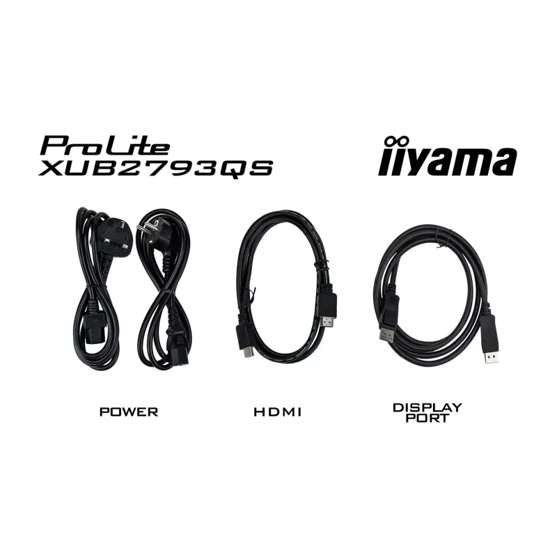 iiyama ProLite XUB2793QS-B7 arvutimonitor 68,6 cm (27 tolli) 2560 x 1440 pikslit Quad HD LED Must