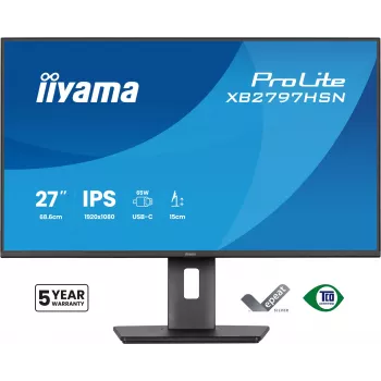 iiyama ProLite XB2797HSN-B1 arvutimonitor 68,6 cm (27 tolli) 1920 x 1080 pikslit Full HD LCD Must