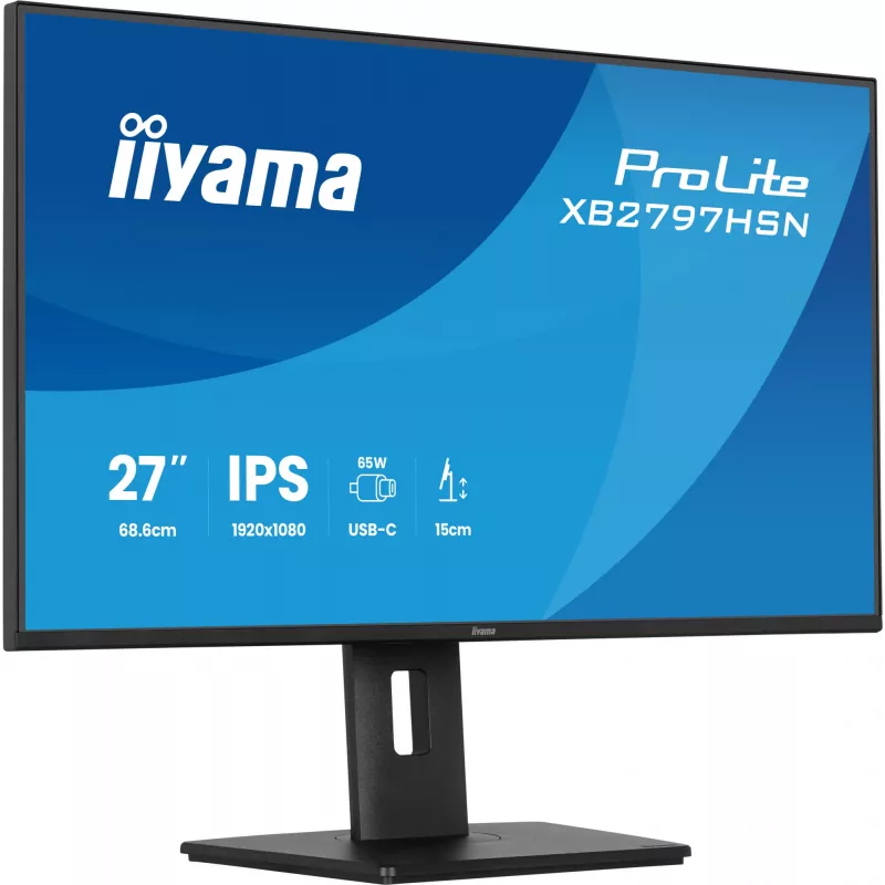 iiyama ProLite XB2797HSN-B1 arvutimonitor 68,6 cm (27 tolli) 1920 x 1080 pikslit Full HD LCD Must