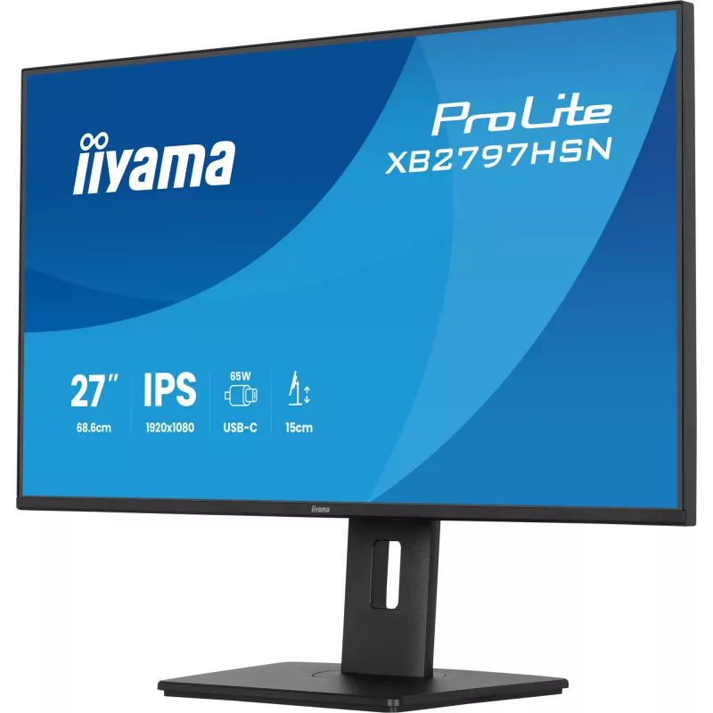 iiyama ProLite XB2797HSN-B1 arvutimonitor 68,6 cm (27 tolli) 1920 x 1080 pikslit Full HD LCD Must