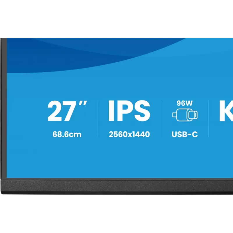 Arvutimonitor IIYAMA ProLite XB2797QSNP-B1 27 tolli (68,6 cm) 2560×1440 QHD LED, 16:9, matt, kõlarid, USB 3.2 jaotur, kõrguse reguleerimine, VESA