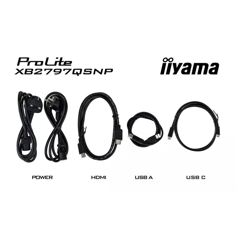 Arvutimonitor IIYAMA ProLite XB2797QSNP-B1 27 tolli (68,6 cm) 2560×1440 QHD LED, 16:9, matt, kõlarid, USB 3.2 jaotur, kõrguse reguleerimine, VESA
