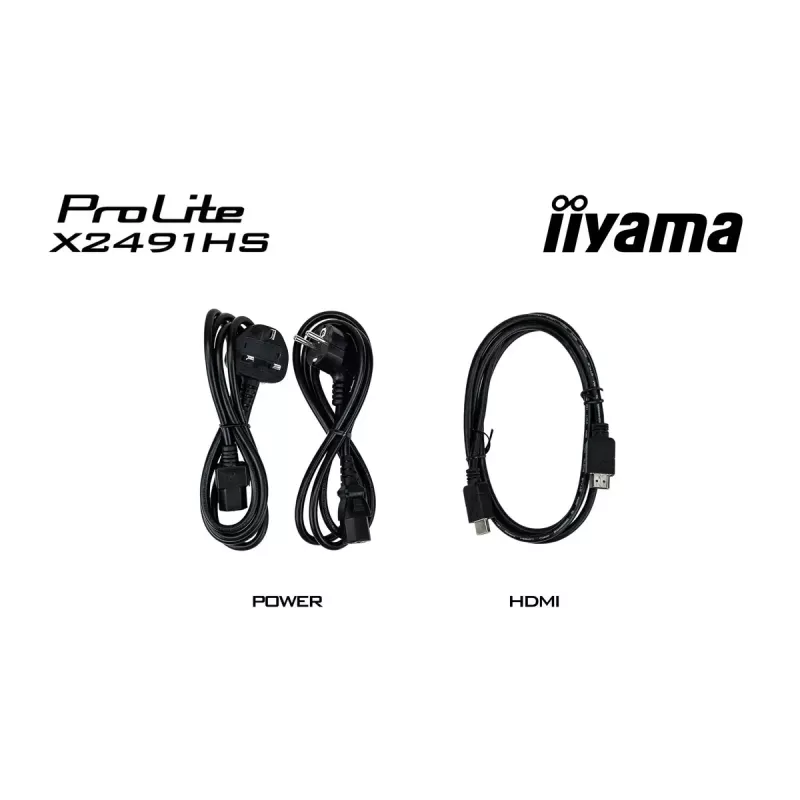 Monitor IIYAMA ProLite X2491HS-B1 23,8 tolli (60,5 cm) Full HD IPS LCD, 1920×1080, 178° vaatenurgad, matt, sisseehitatud kõlarid, VESA, must