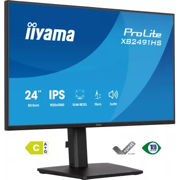 Monitor IIYAMA XB2491HS-B1 60,5 cm (23,8 tolli) 16:9 IPS, HDMI, DisplayPort ja sisseehitatud kõlaritega