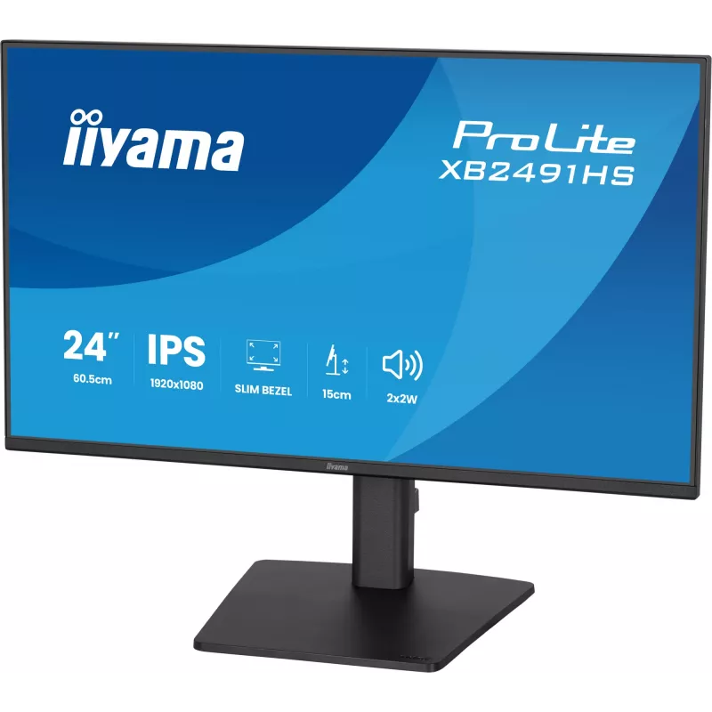 Monitor IIYAMA XB2491HS-B1 60,5 cm (23,8 tolli) 16:9 IPS, HDMI, DisplayPort ja sisseehitatud kõlaritega