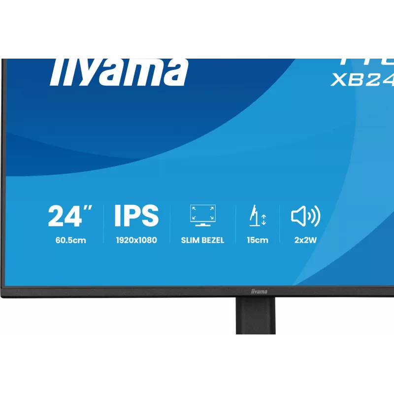 Monitor IIYAMA XB2491HS-B1 60,5 cm (23,8 tolli) 16:9 IPS, HDMI, DisplayPort ja sisseehitatud kõlaritega