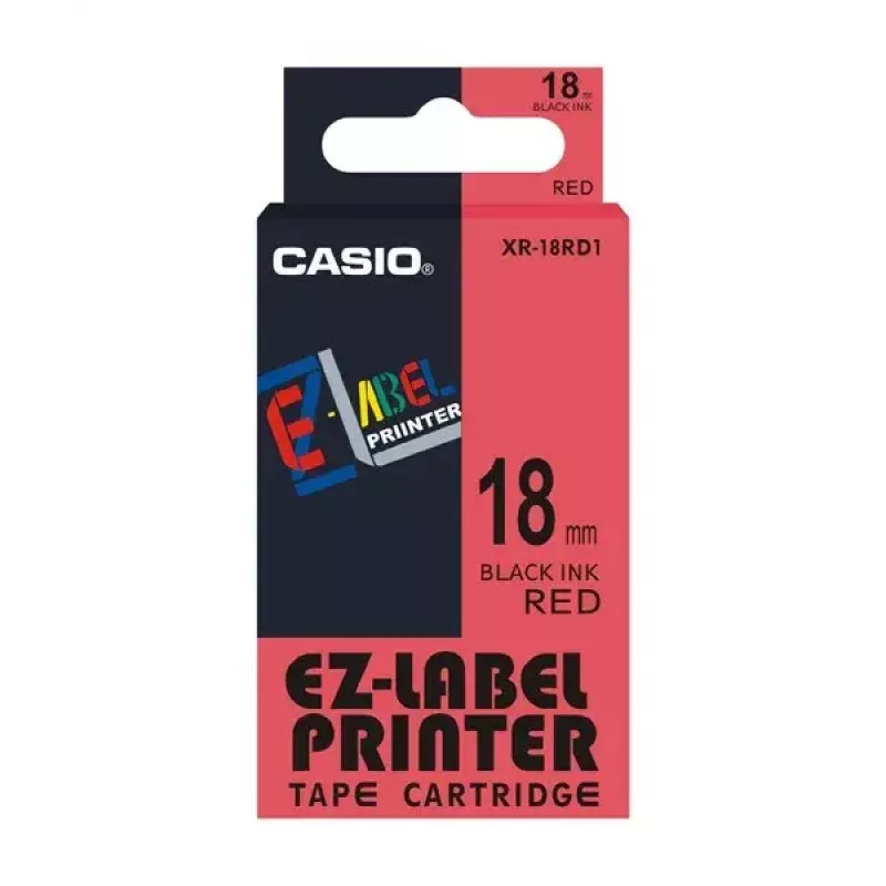 Sildivalmistuslint Casio XR-18RD1 Must punasel