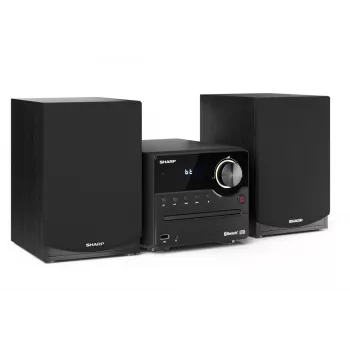 Kodune heli mikrosüsteem Sharp XL-B512(BK) — 45 W, ühe optilise plaadimängija, FM-raadio, MP3, banaanipistikuga kõlariliidesed, must