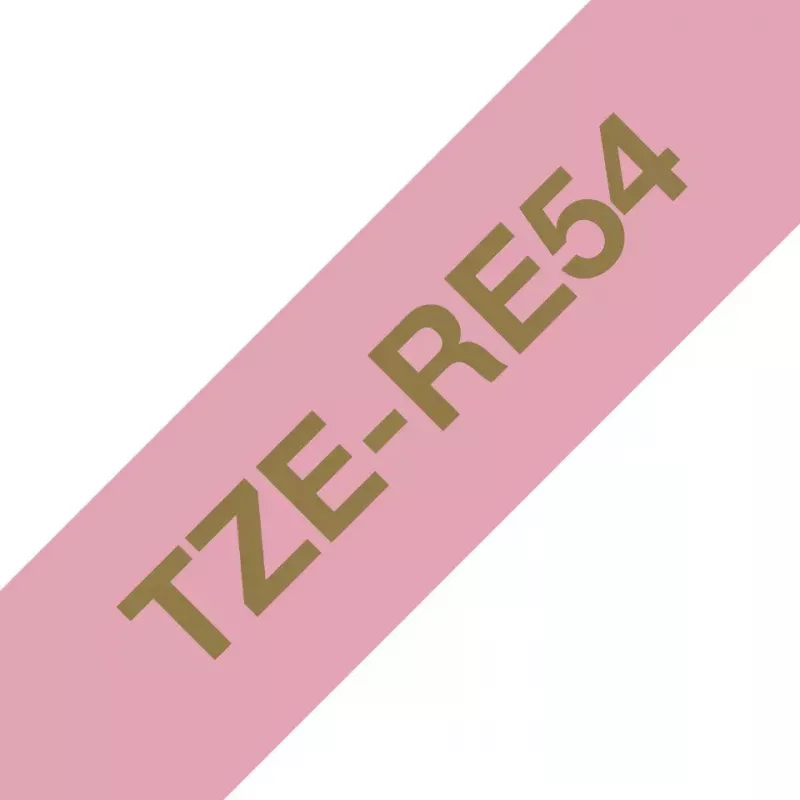 Brother TZE-RE54 sildilint Kuldne roosal taustal