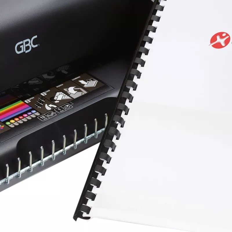 GBC CombBind® C110 köitmismasin, kammköitmismasin, käsitsi, 195 lehte, must