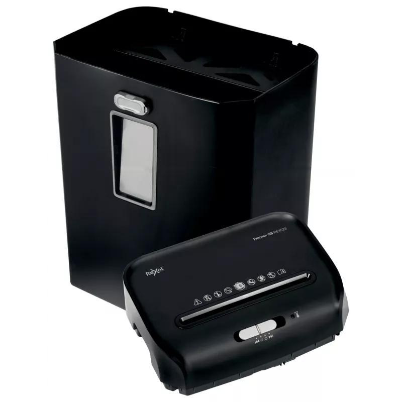 Rexel ProMax REX623 ristlõikepaberipurustaja P4, ristlõikus, 22 cm, 4 x 40 mm, 23 L, 222 lehte, 58 dB