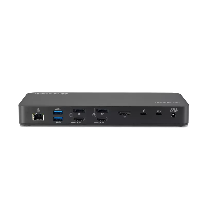 Kensington SD5920T EQ Thunderbolt 4 nelja 4K hübriiddokk DisplayLink-tehnoloogiaga