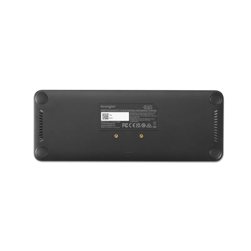 Kensington SD5920T EQ Thunderbolt 4 nelja 4K hübriiddokk DisplayLink-tehnoloogiaga