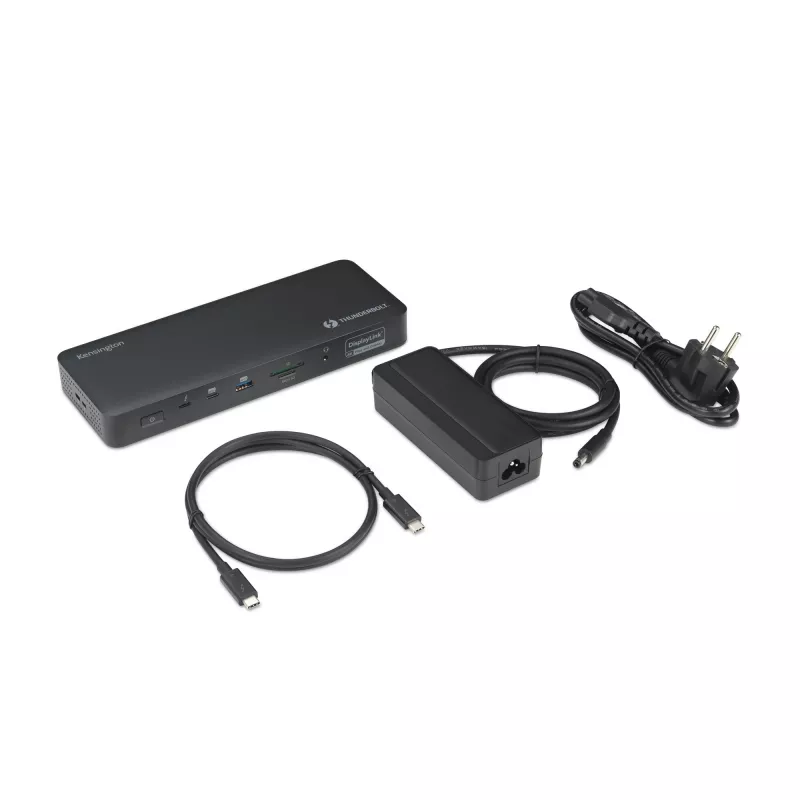 Kensington SD5920T EQ Thunderbolt 4 nelja 4K hübriiddokk DisplayLink-tehnoloogiaga