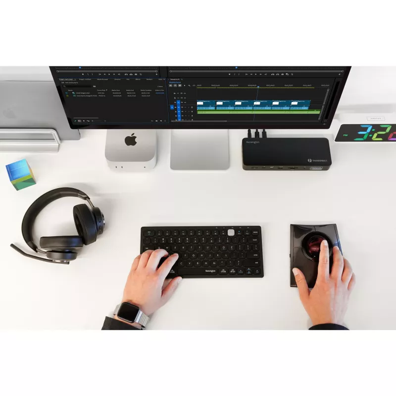 Kensington SD5920T EQ Thunderbolt 4 nelja 4K hübriiddokk DisplayLink-tehnoloogiaga