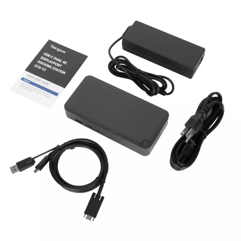Targus DOCK315EUZ liidesejaotur USB 3.2 Gen 1 (3.1 Gen 1) Type-A + Mini DisplayPort 1.2 Must