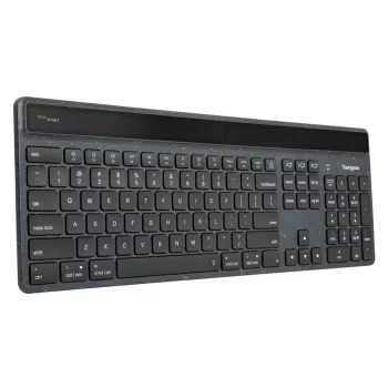 Targus Sustainable Energy Harvesting EcoSmart klaviatuur Universal Bluetooth QWERTZ Saksa Must