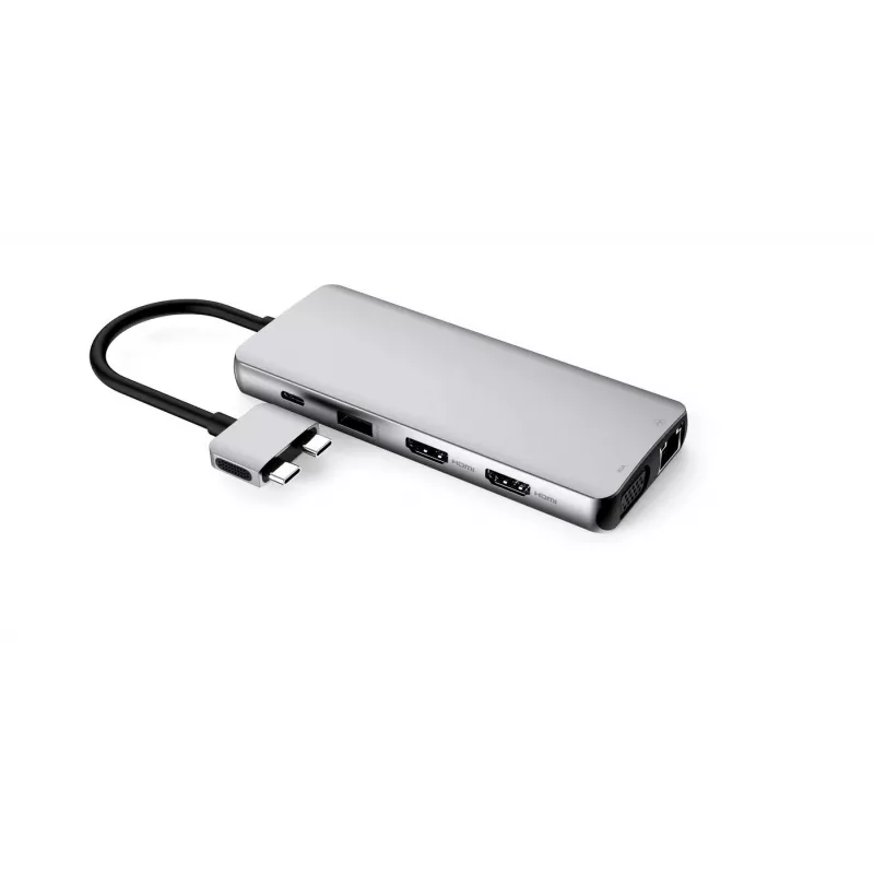 eSTUFF ES623010 liidesejaotur USB 3.2 Gen 1 (3.1 Gen 1) USB-C 5000 Mbit/s Alumiinium