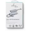 eSTUFF ES623010 liidesejaotur USB 3.2 Gen 1 (3.1 Gen 1) USB-C 5000 Mbit/s Alumiinium
