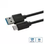 Microconnect USB3.2CA1.5 USB-kaabel USB 3.2 Gen 1 (3.1 Gen 1) 1.5 m USB A USB C Must