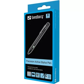 Sandberg Precision Active pliiats, Mobiiltelefon/nutitelefon, Mis tahes bränd, Must, Alumiinium, Vask, Sisseehitatud, Liitiumioon (Li-Ion)