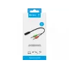 Sandberg Peakomplekti adapter (mobiil) arvutile, 2 x 3,5 mm, isane, 3,5 mm, emane, must