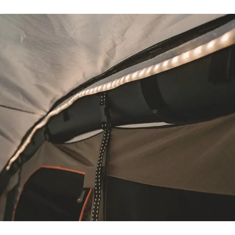 Tunnelitelk easy camp Brimnes 5 Air — 5-kohaline, 470×320×195 cm, polüester väliskate, polüetüleen põhjariie, klaaskiust postid, veekindlus 3 m