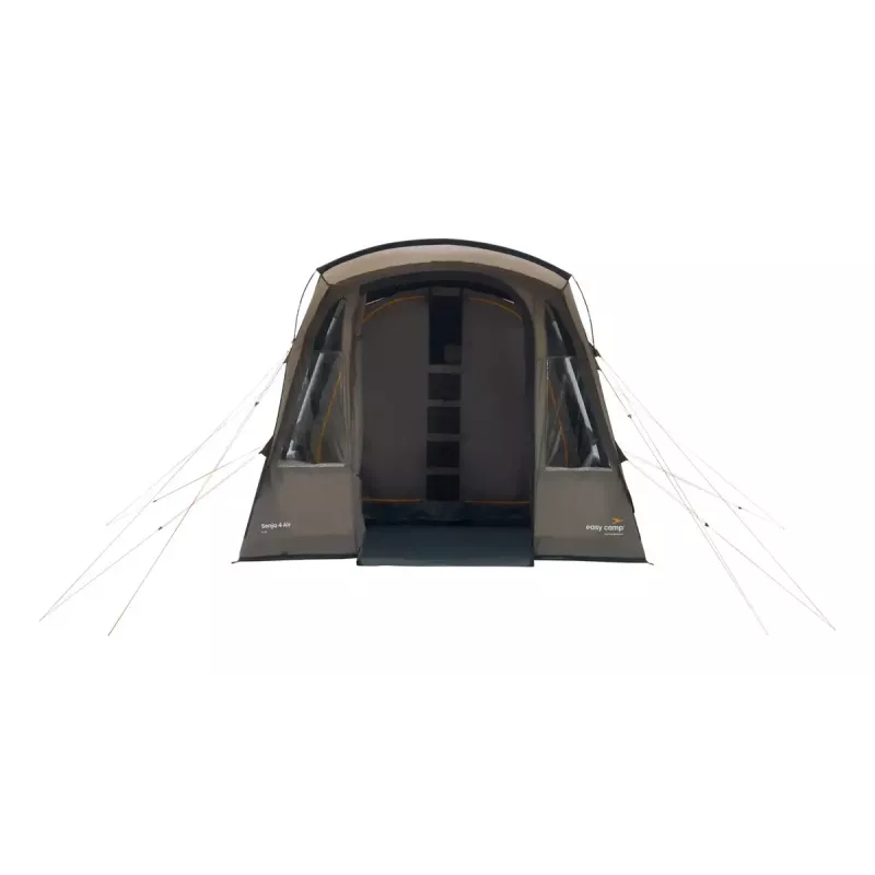 Tunnelitelk Easy Camp Senja 4 Air — 4 inimesele, jäik raam, 3 m veekindel väliskate, 460×260×195 cm, pruun