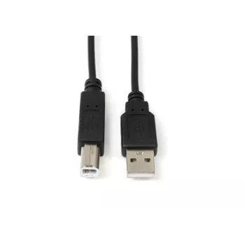 Microconnect USBAB05B USB-kaabel USB 2.0 0,5 m USB A USB B Must