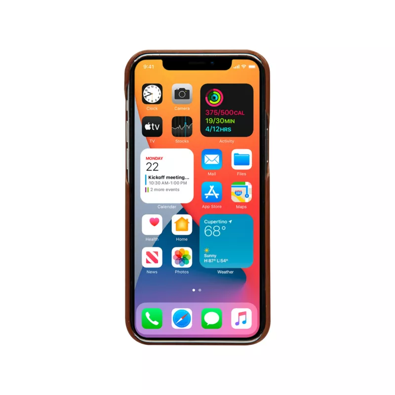 Rahakotist ümbris dbramante1928 Lynge iPhone 12 mini (5,4 tolli) jaoks — Tan, 3 kaarditaskut, lauahoidik
