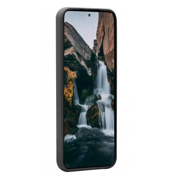 Telefoniümbris dbramante1928 Nuuk Samsung Galaxy S22 jaoks, taaskasutatud plastist, sobib 6,1-tollisele ekraanile, must