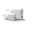 Seinalaadija d bramante re-charge Pro — 2× USB-C 25W, 110–240V, valge
