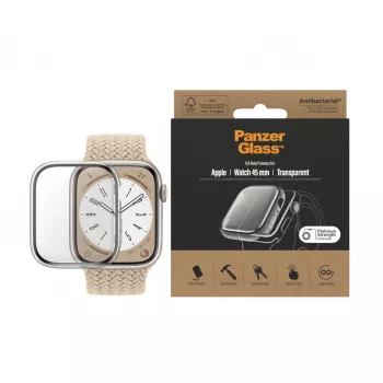 PanzerGlass ® Full body ümbris Apple Watch Series 9 | 8 | 7 | 45mm | Läbipaistev