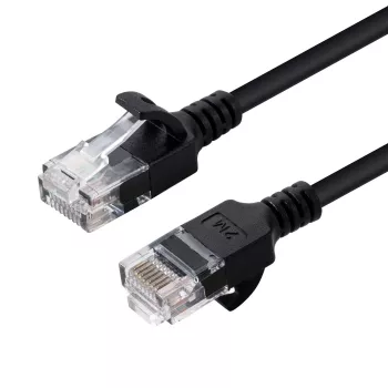 Microconnect V-UTP601S-õhuke võrgukaabel Must 1 m Cat6 U/UTP (UTP)