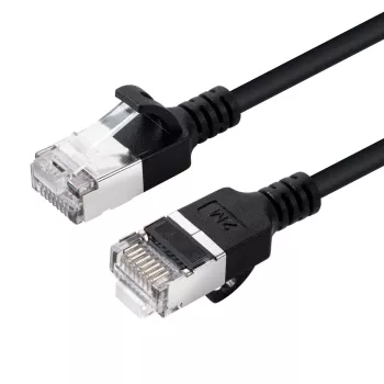 Microconnect V-FTP6A03S-õhuke võrgukaabel Must 3 m Cat6a U/FTP (STP)