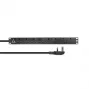 Lanview LVR-3MUK-SPD-UK8 toitejaotusseade (PDU) 8 vahelduvvoolupistikupesa 1,4U must