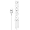 Microconnect MC-GRU0607DKW toitepikendus 7 m 6 vahelduvvoolupesa Siseruumides Valge
