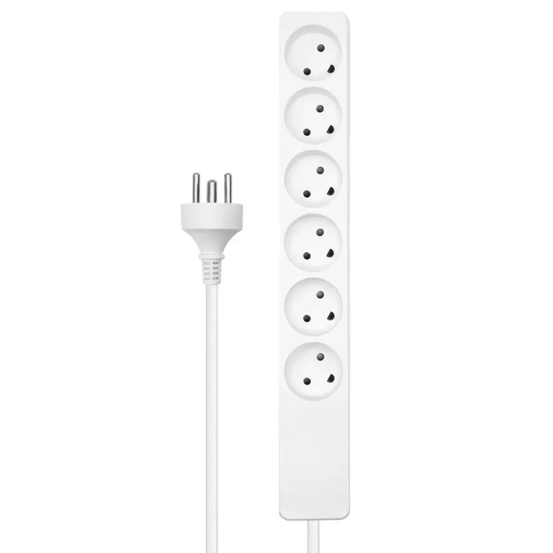 Microconnect MC-GRU0607DKW toitepikendus 7 m 6 vahelduvvoolupesa Siseruumides Valge