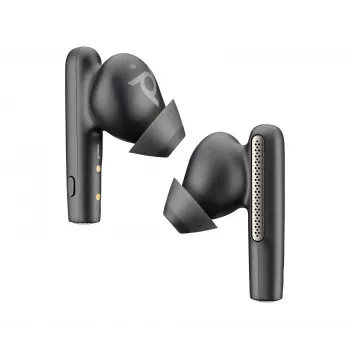 HP Poly Voyager Free 60 UC Carbon Must Earbuds +BT700 USB-C Adapter +Basic Charge Case