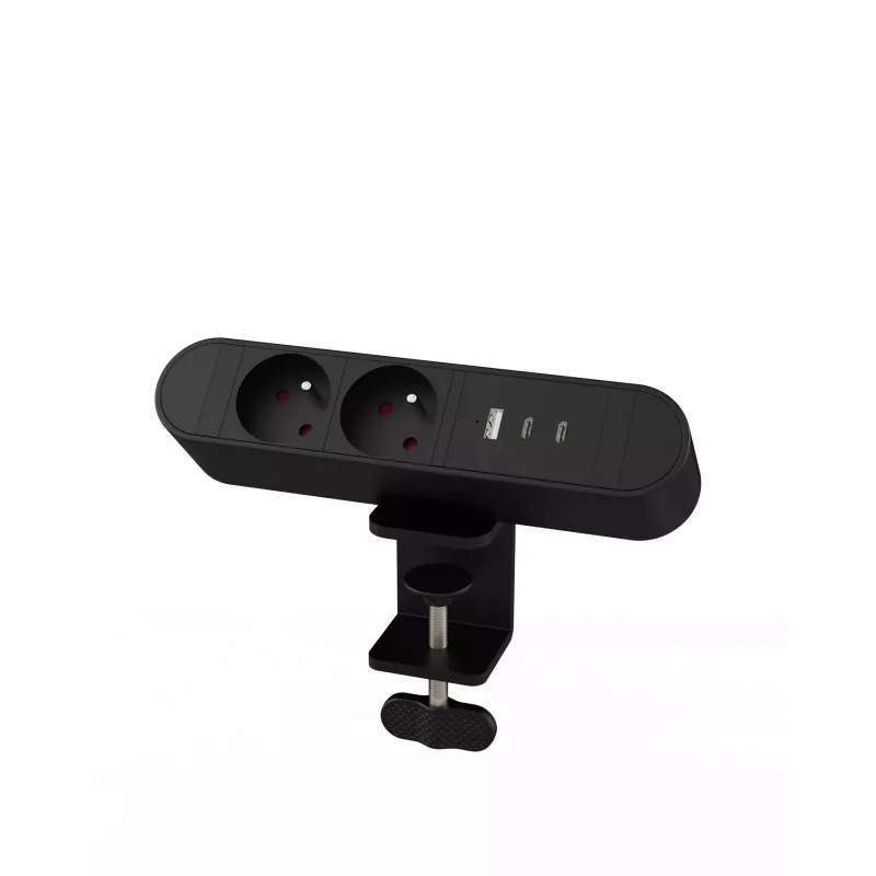 MicroConnect MC-MDPS-FR2-30W mitmik lauaarvuti pistikupesa, 2 pesa, 30W