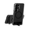 PanzerGlass CARE™ Urban Explorer-ümbris Samsung Galaxy S26 Ultra jaoks — Läbipaistev kate musta tugijala ja Qi toega