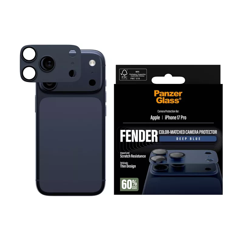 PanzerGlass Fender Deep Blue kaamera kaitse iPhone 17 Pro jaoks